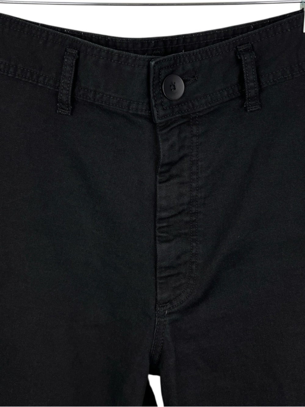 Zara Black Marine Straight Jeans 8 Raw Hem - Picture 4 of 7